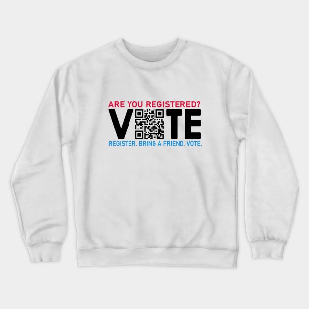 qr code vote Crewneck Sweatshirt by creativity-w